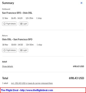 Navigating the Skies: Scandinavian Airlines Introduces Competitive Transatlantic Fares to Oslo from the San Francisco Bay Area